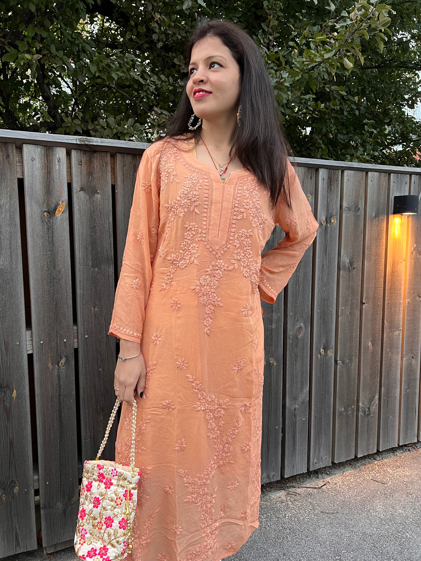 Mystic Mirage - Viscose Georgette Chikankari Kurti