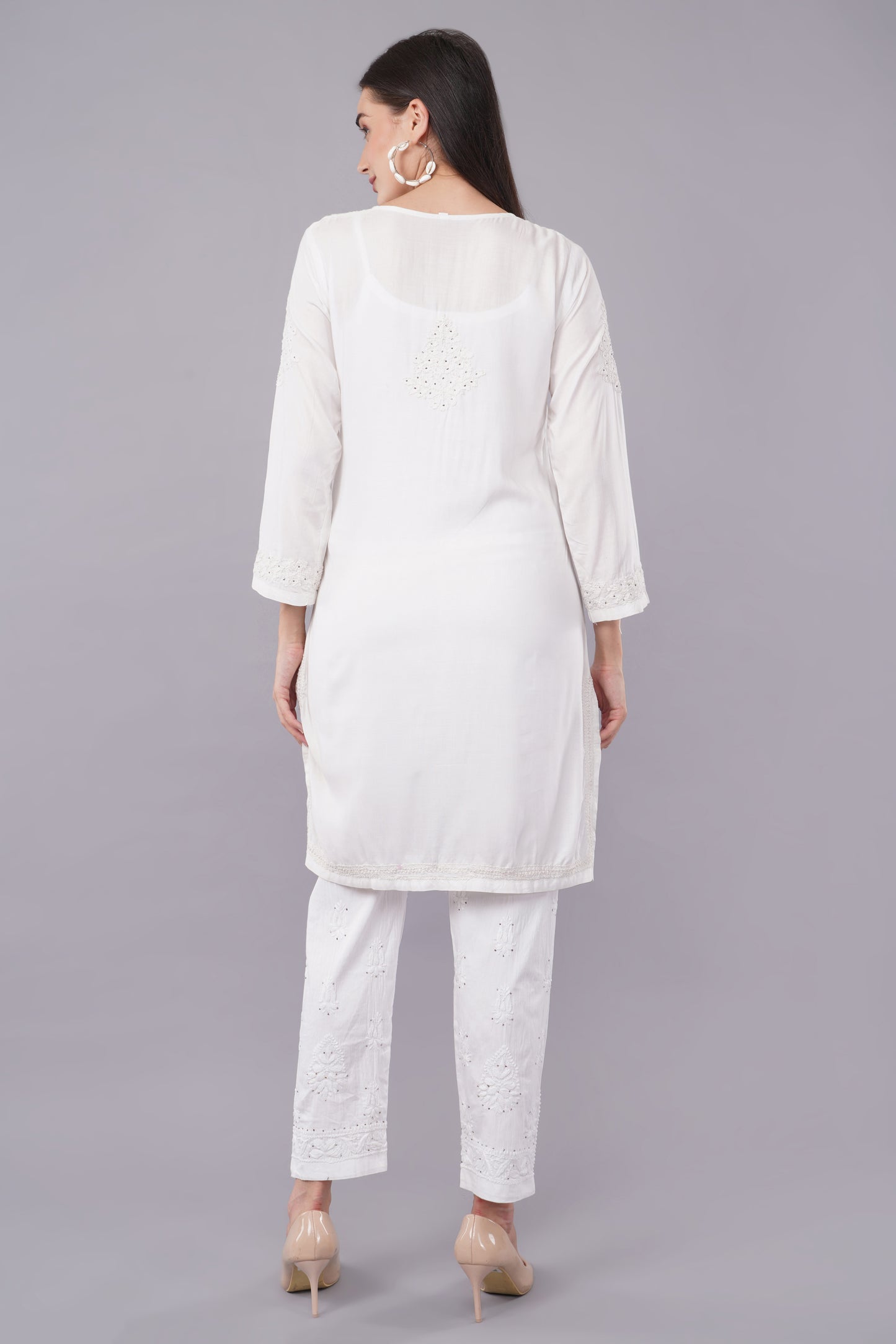 Chic Canvas - Modal Chikankari Co-ord Set